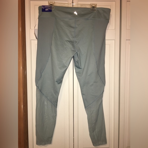 New With Tags JoyLab Mint Greeb Leggings with sheer mesh. Size XXL NWT - Picture 2 of 12